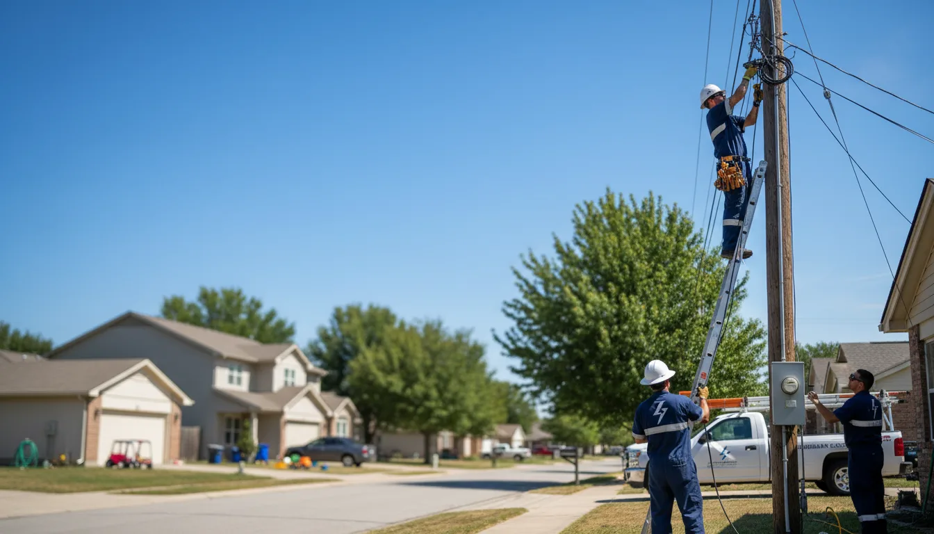 Residential electrician providing installation services in Rushford, MN